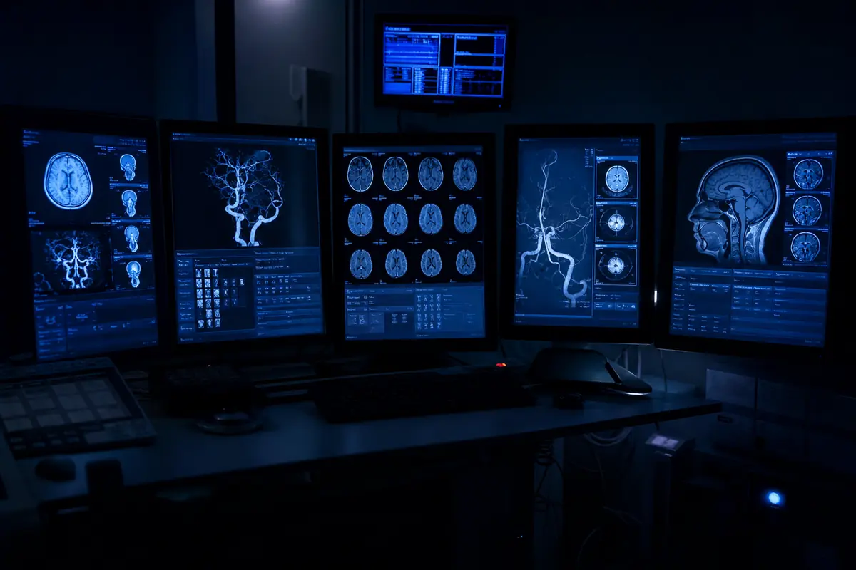 Imaging workstation console