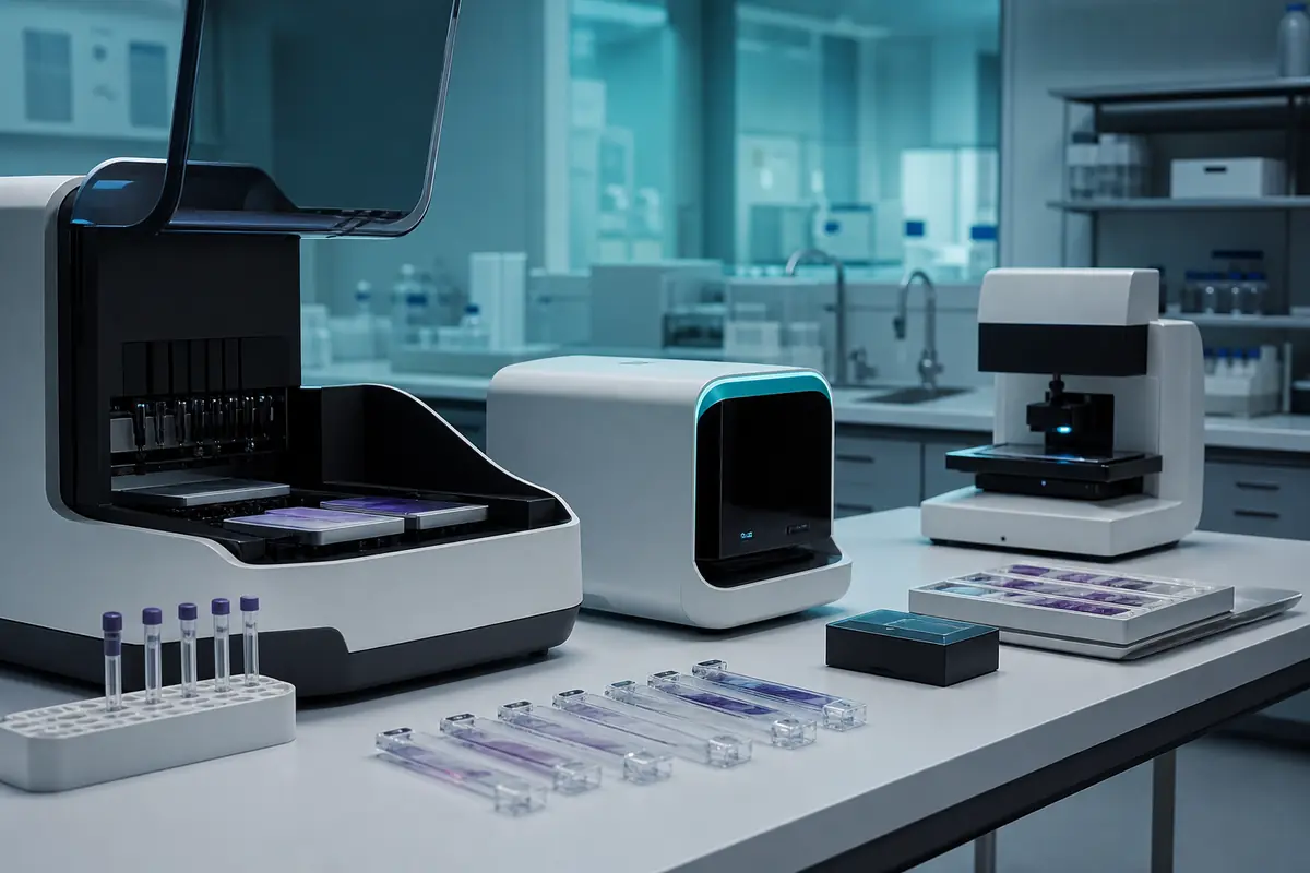 Multimodal laboratory and analysis equipment